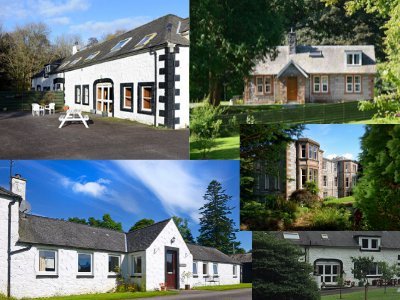 The buildings at Kirkennan Estate Holiday Cottages
