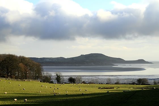 A coastal scene near Kirkennan Estate Holiday Cottages, Dumfries and Galloway