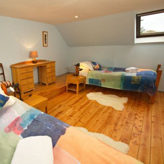 The twin bedroom has plenty of room for a 3rd fold out bed if required.