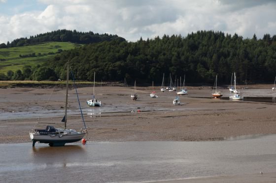 sailing boats at kippford in Dumfries and Galloway
