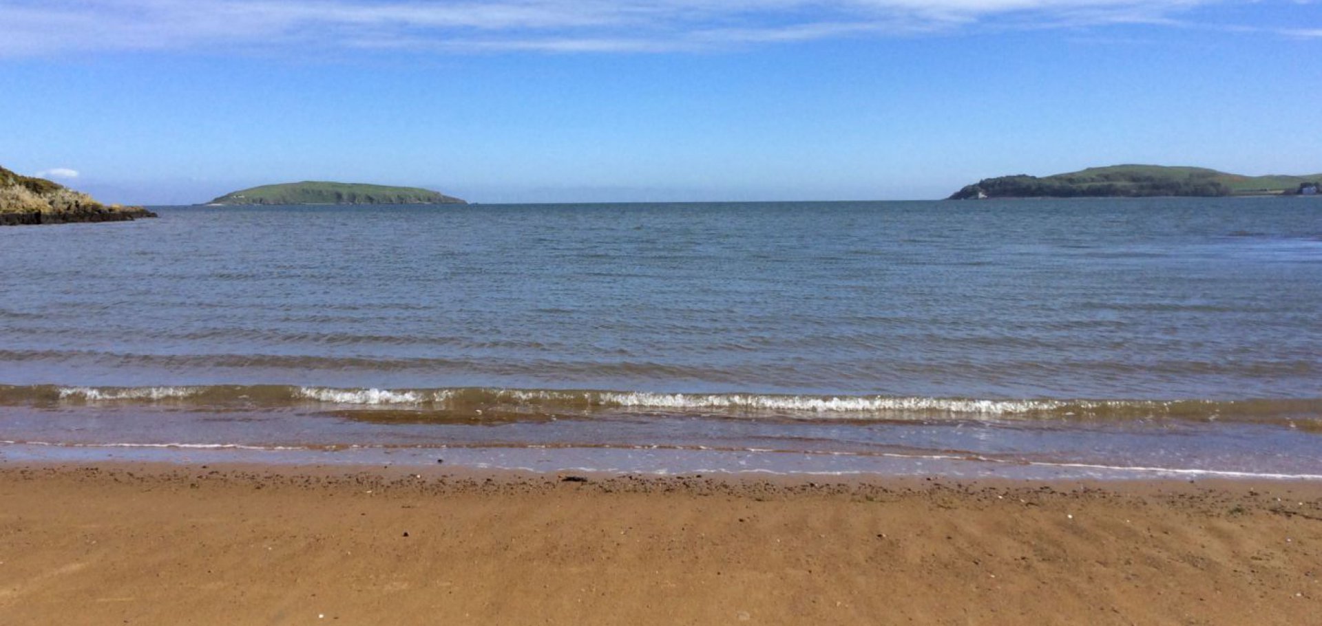 red haven beach near auchencairn on the Solway Coast