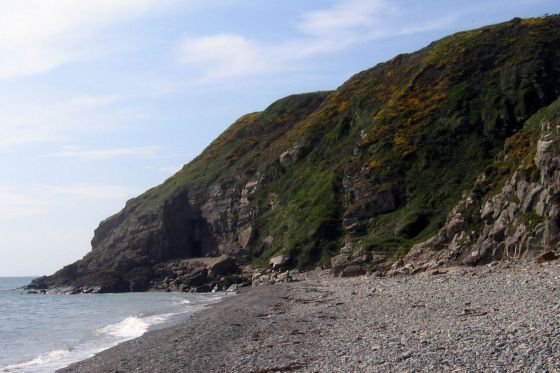 st ninians cave dumfries and galloway on the Solway Coast