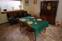 The Mews has a separate dining room with plenty of room to relax.