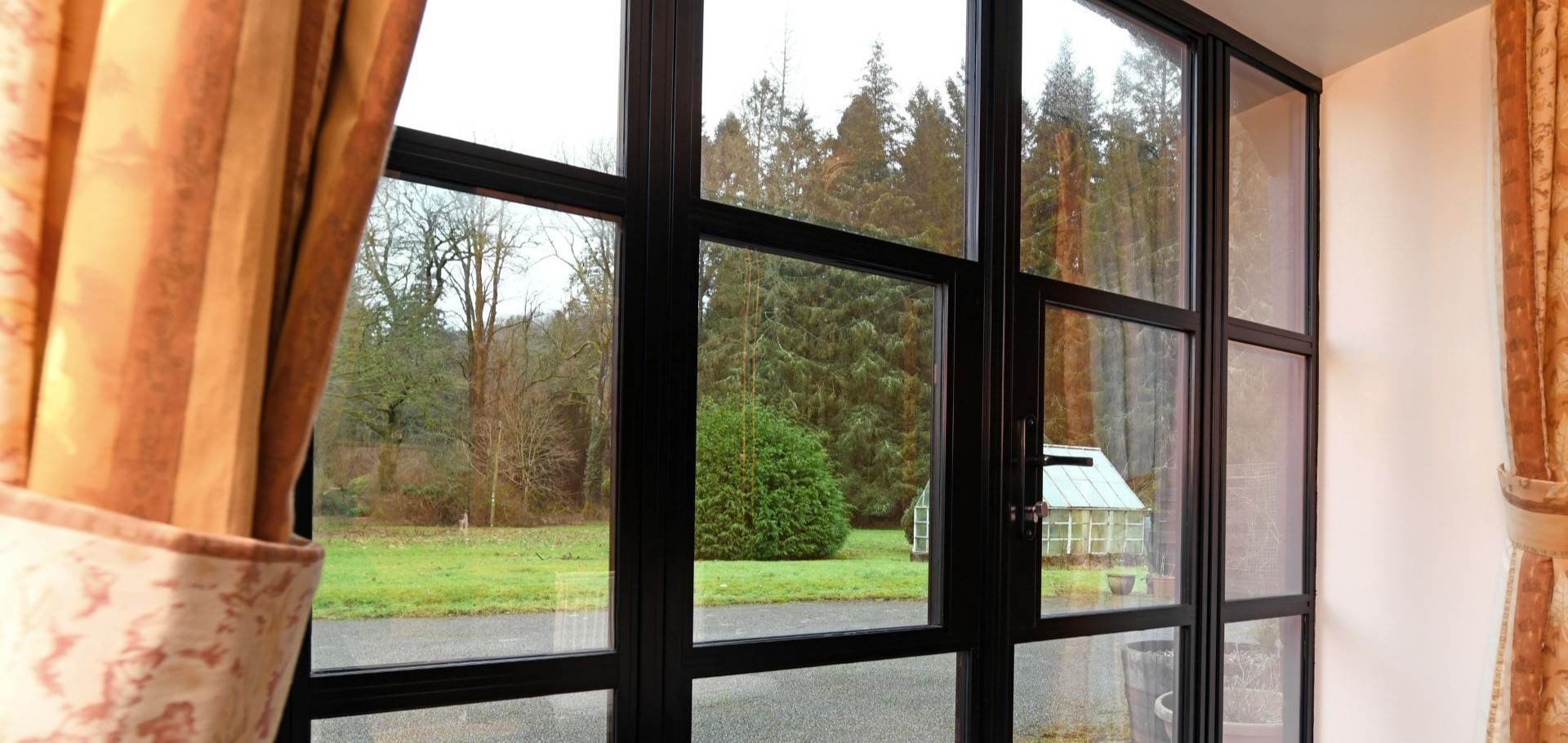 view from mews holiday cottage near castle douglas
