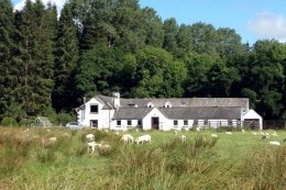 Woodsedge is located in Kirkennan Estate gardens with fields to the front.