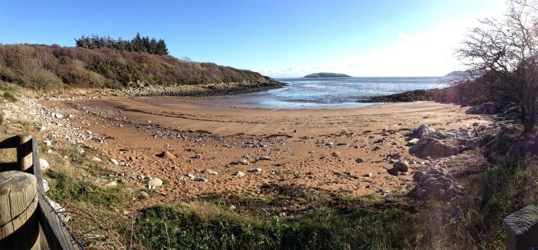 Red haan beach walk to torr point dumfries and galloway