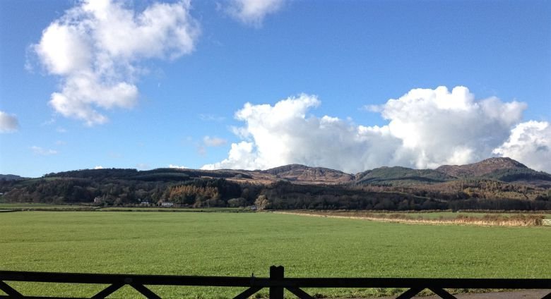 View towards Bengairn and Screel walk to Torr Point