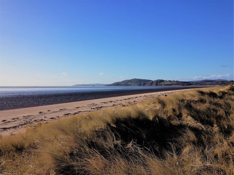 Beach at mersehead dumfries and galloway