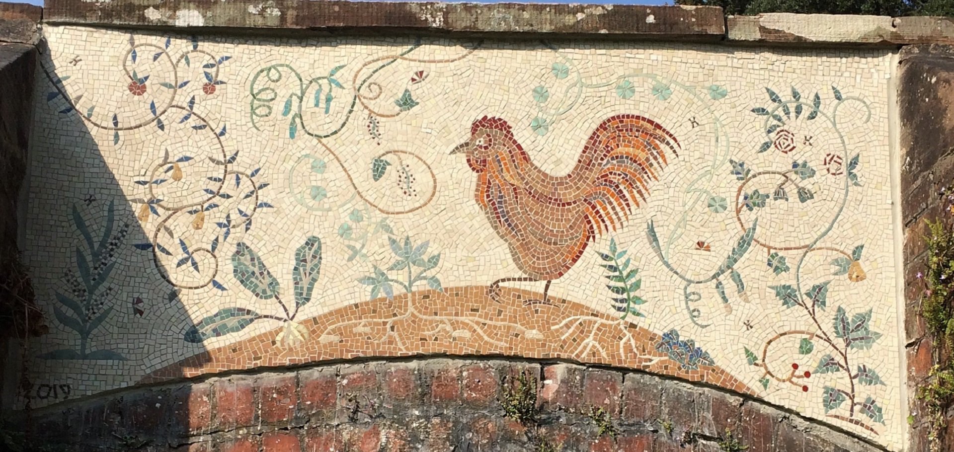 The finished Kirkennan Garden Mosaic