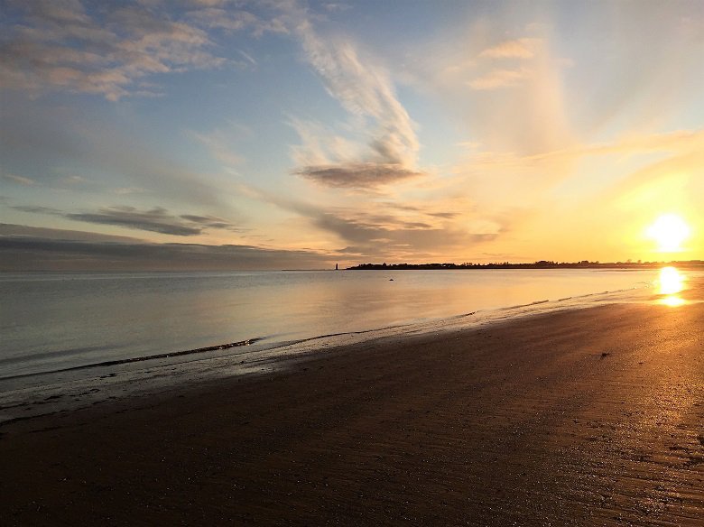 View towards Southerness lighthouse enroute to Carsethorn