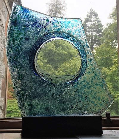 Glasswork by Caro Barlow at Kirkennan
