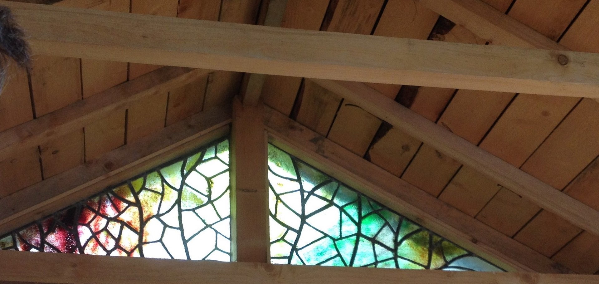 Stained Glass window by Caro Barlow at Kirkennan