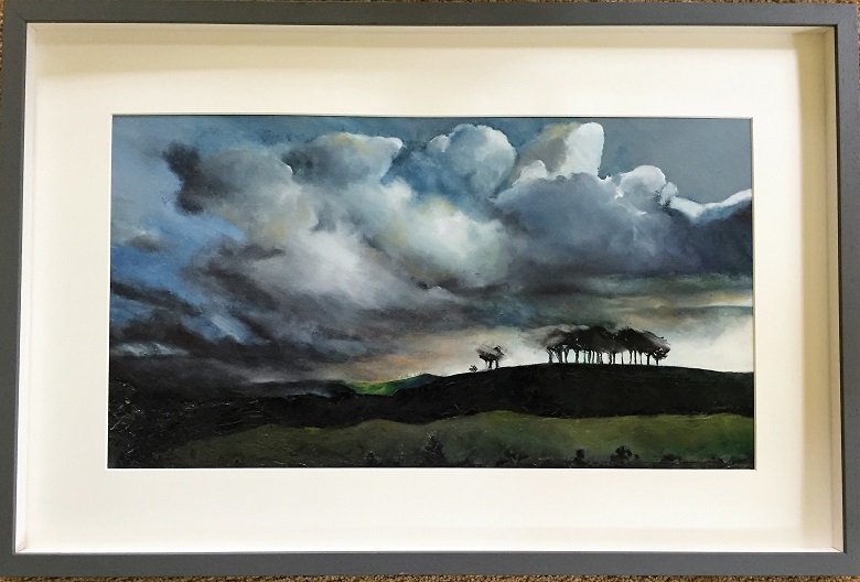 Twynholm Trees Under a Dark Cloud by Ellie Goodare