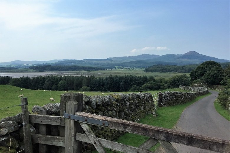 View towards Screel walk to white port beach dumfries and galloway